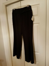 Christopher Banks Size 10 Ladies Black Stretch Dress Pants (NEW) - £15.60 GBP