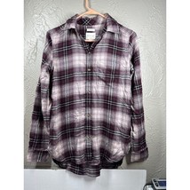 American Eagle Outfitters Ahh-Mazingly Soft Flannel Classic Fit Purple S... - $409.56 MXN