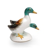 Ducks Bird Figurines, Porcelain Collectibles, Hand Painted Hungarian Ani... - $37.60