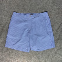 Peter Millar Mens Shorts 40 Blue White Golf Wicking Preppy Performance C... - $29.98