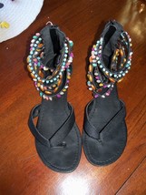 CUPCAKE COUTURE FASHION ANKLE FLATS SIZE 3 GIRLS EUC - $21.17