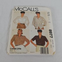 McCalls 8977 Misses Women Blouse Shirt Top Size 10 Bust 32.5 Carol Little Uncut - $5.95