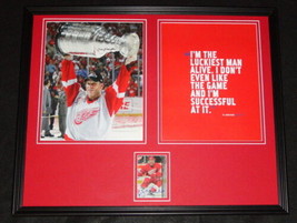 Brett Hull Signed Framed 16x20 Photo Set Red Wings - £79.12 GBP