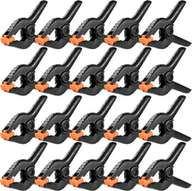 20 Packs 3.5&quot; Heavy Duty Plastic Spring Clamps for Crafts and Woodworking NE - £10.38 GBP