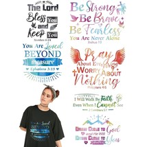 Iron On Decals Bible Verse Iron On Transfer Jesus Iron On Transfer Patch... - £12.85 GBP