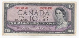 Canada, 10 Dollars, 1961-72, Bank of canada, P79, XF - $39.04