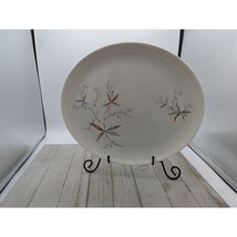 Syracuse FINESSE Oval Serving Platter Carefree True China USA Turq Floral 11 1/4 - £15.95 GBP