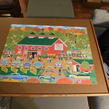 Bobbing Apple Orchard Farm Mark Frost 1000 pc Jigsaw Puzzle 27x20 COMPLE... - $9.75