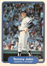 1982 Fleer #40 Tommy John New York Yankees ⚾ - £0.70 GBP