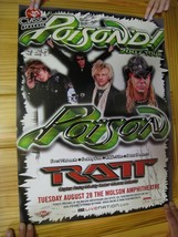 Poison Poster Poison&#39;d 2007 Tour Ratt Band Shot August 28th Molson - $269.99