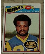Lawrence McCutcheon, Rams,  1977, #375 Topps Card, VG COND - £0.78 GBP