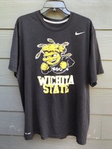 nike tee dri fit wichita state shockers mens XL athletic shirt ncaa black - £10.81 GBP