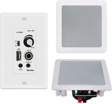 Herdio Home Audio Package Wall Mount Control Bluetooth Amplifier Receiver System - £93.51 GBP