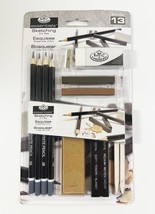 Royal Langnickel essentials 14Pc Graphite sketching 6B 4B 2B HB - $112.37 MXN