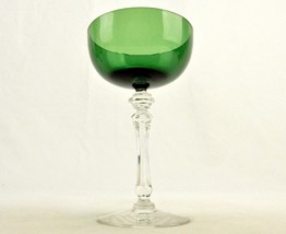 6 oz Tiffin-Franciscan Champagne Glass, 6 1/2&quot;, Killarney Green, Stem #1... - $14.65
