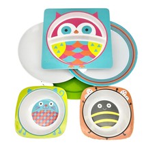 Bundle of 6 Pieces Melamine Mixed Children Dishes Bowls and Plates - £9.55 GBP