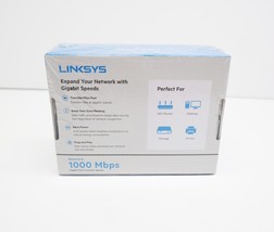 Linksys SE3005 5 Port Gigabit Ethernet Switch - Black/Blue  image 3