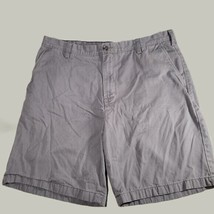 Nautica Mens Shorts 38W Gray Flat Front Pockets - $10.70