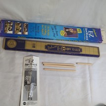 Vintage Deluxe E-Z BOW Maker Spool Holder Wood 3 Dowels Make Bows Like The Pros - £12.99 GBP