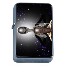 Zen Alien Em2 Flip Top Oil Lighter Wind Resistant With Case - $14.80