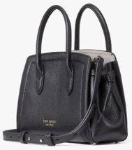 NWB Kate Spade Knott Mini Satchel Black Pebld. Leather PXR00438 $298 Gift Bag FS - £112.63 GBP