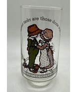 Holly Hobbie Happy Talk Coca-Cola 6” Drinking Glass w/ Boy American Gree... - $131.63 MXN