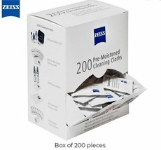 Zeiss 2203-468 Box of 200 Pre-Moistened Lens or Eyeglasses Cleaning Wipe... - £23.59 GBP