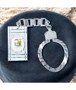Vintage sterling Silver 925 Enamel  venezuela keychain - $183.83 CAD