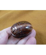 (Y-SCA-559) red Scarab beetle bug gemstone carving love Egyptian bugs fi... - $379.94 MXN