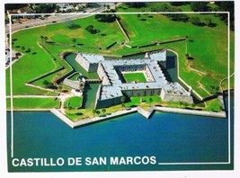 California Postcard Castillo De San Marcos Aerial - £1.65 GBP