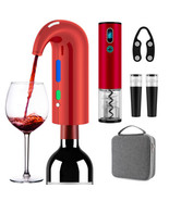 Wine Bottle Opener Day Gift Set with Electric Wine Opener, Wine Decanter... - $218.69