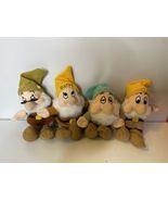 Vintage Disney Walt Disney World Snow White &amp; The Seven Dwarfs Set Of 4 - $12.74