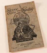 Vintage 1929 Service and Scouting Clubs Achievement No. 3187 Series F Bo... - $11.57