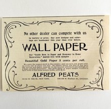 Alfred Peats Wall Paper 1894 Advertisement Victorian Home Decor ADBN1ddd - $19.99
