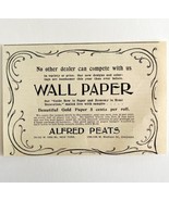Alfred Peats Wall Paper 1894 Advertisement Victorian Home Decor ADBN1ddd - $19.99