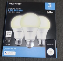 Merkury Innovations Smart Wifi Led Light Bulbs Free App from Google/Apple - £22.10 GBP