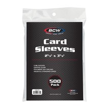 1 pack of 500 BCW Clear Standard Sized Card Sleeves - $181.01 MXN