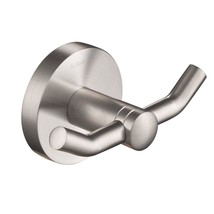 Kraus Elie Bathroom Robe and Towel Double Hook, Brushed Nickel Finish, KEA-18802 - $40.99