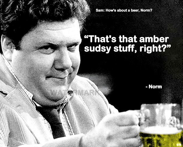 NORM PETERSON CHEERS THATS THAT AMBER SUDSY STUFF RIGHT? QUOTE PHOTO - $6.47+