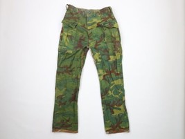 Vintage 60s Streetwear Mens 30x28 Reversible Camouflage Wide Leg Cargo Jeans USA - £54.80 GBP