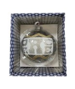 Jonathan Adler Happy Chic Peace Christmas Ornament 5.5&quot; Holiday Sparkle New - £26.13 GBP