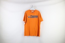 Vintage Y2K Mens Large Thrashed Spell Out Detroit Tigers Baseball T-Shirt Orange - £23.62 GBP
