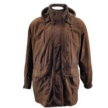 Vintage Adventure Bound Wilson Leather Jacket Coat Lined Thinsulate Hood... - $117.74