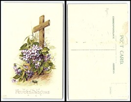 SPAIN Postcard - Felices Pascuas (Happy Easter) Embossed D8 - €2,45 EUR