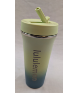 Lululemon Back to Life Tumbler 24 oz Kohlrabi Green/Fluro Lime/Utility Blue - $282.54 MXN