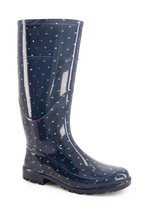 Andrea women&#39;s tall rain boots in Navy - £45.59 GBP