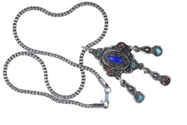 1970&#39;s Matilde Poulat Style Mexican Silver pendant and necklace - £106.44 GBP