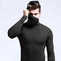 Winter Fashion Thermal  Men neck T-shirts Long Sleeve Man Thermal T-shirt Men  F - £87.86 GBP