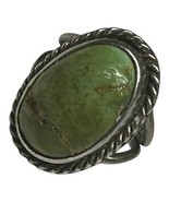 Navajo Green Gaspeite Ring | Sterling Silver | Sz  5.5 - $260.68 CAD