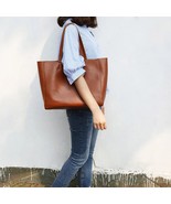 Women Bag Luxury Genuine Leather Handbag Female Casual Totes Lady Soft C... - £62.94 GBP